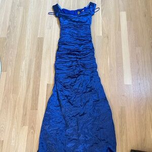 Nicole Miller blue formal dress